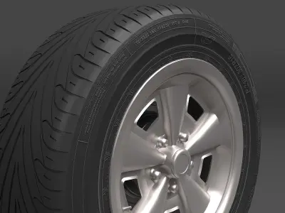Realistic Wheel Tire 10 3D model