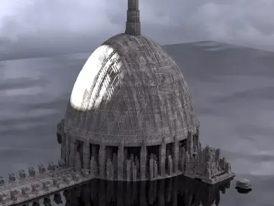 Babylon Tower Scifi verison 3 3D model