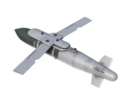 Chinese 250KG class LS-6 LS6 Glide Guided Bomb Low-poly 3D model