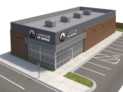 Retail-120 Retail Store A 3D model