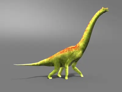 Brachiosaurus Jurassic Dinosaur Low-poly 3D model