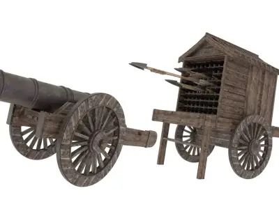 Ancient artillery Shenji Arrow 3D model