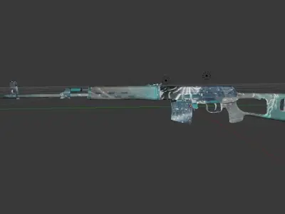 SVD Metel Low-poly 3D model