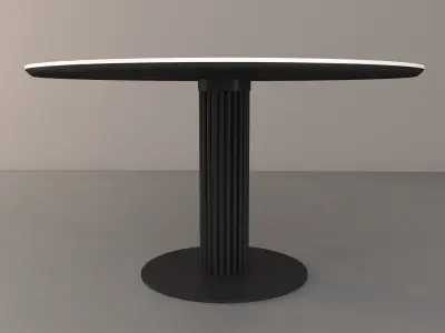 DIZDAR Round Table Base - BALASAGUN Free 3D model