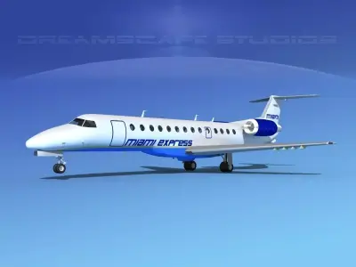Embraer ERJ-135 Miami Express 3D model