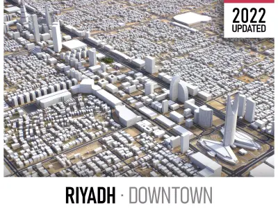 Riyadh Low-poly 3D model
