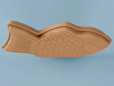 Taiyaki Low-poly 3D model