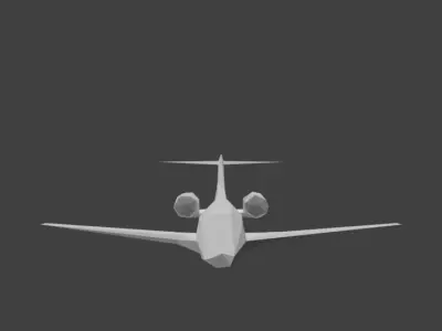 business jet 3D print model
