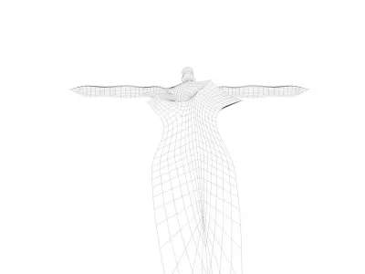 Magical Crystal Sword with Glowing Blade Low-poly 3D model