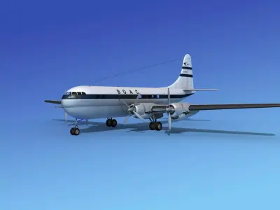 Boeing 377 BOAC 2 3D model