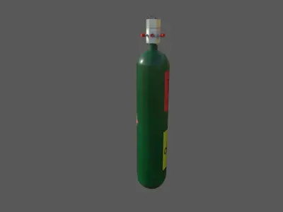 Oxygen tank Low-poly 3D model