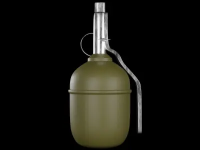 RGD-5 Grenade - made in Blender Low-poly 3D model