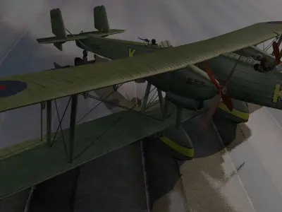 Handley Page HP-50 Heyford 3D model