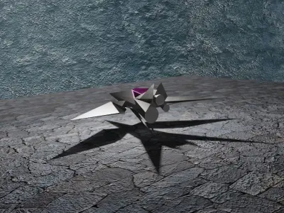 Sparrow MK1 Low-poly 3D model