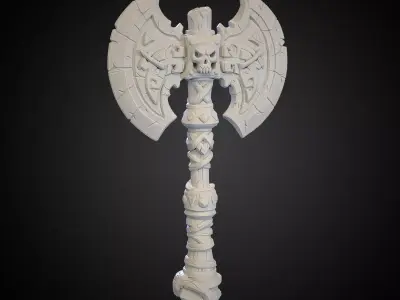 Stylized Axe 12 3D model