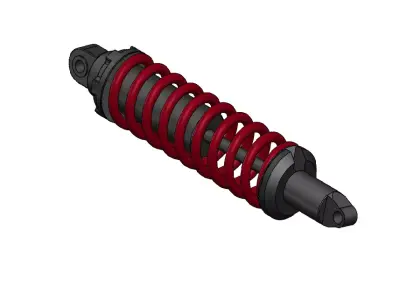 Rear shock absorbers all models 110 100 3D model