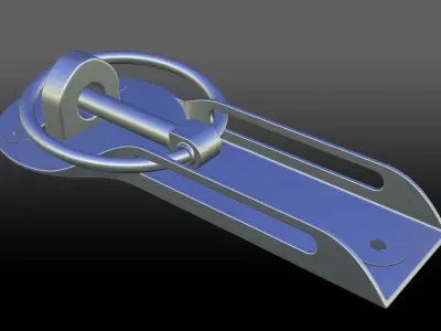 Bonnet racing locks 3D model