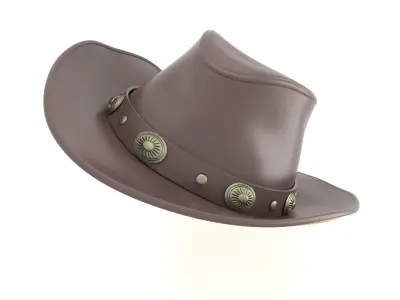 Cowboy Top Hat 3D model