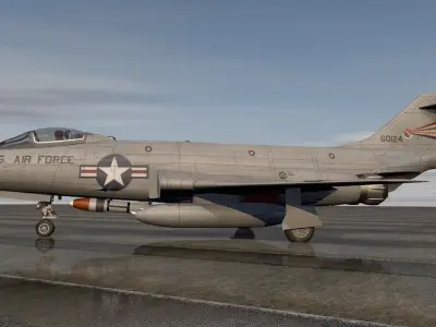McDonnell F-101C Voodoo 3D model