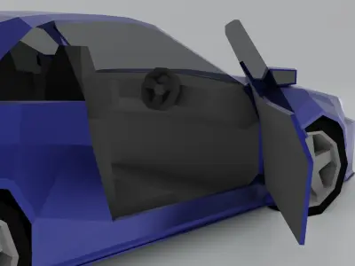 Nissan GTR R34 low poly Free low-poly 3D model