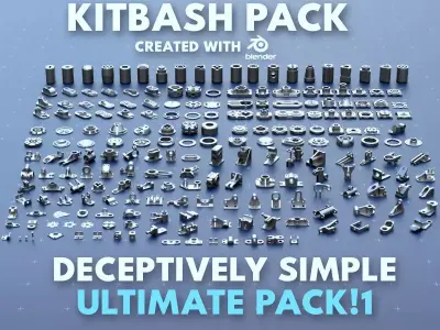 Simple Kitbash Bundle Ultimate Pack 1 3D model