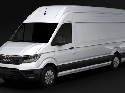 MAN TGE L4H3 Van 2018 3D model