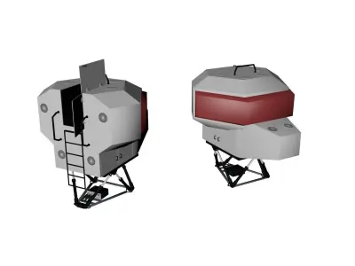 Simulator dome 3D model