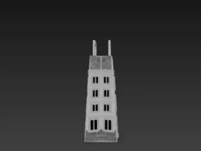 3D Shopping Bag Store Building Black Friday 3D print model