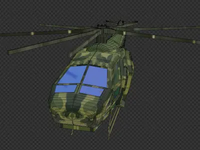 HELICOPTER plain  3D model