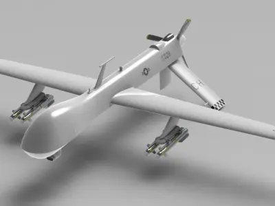 MQ-1 Predator UAV 3D model