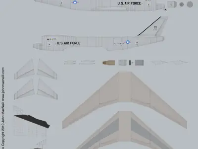 Airborne Laser Plane Cutaway 3D model