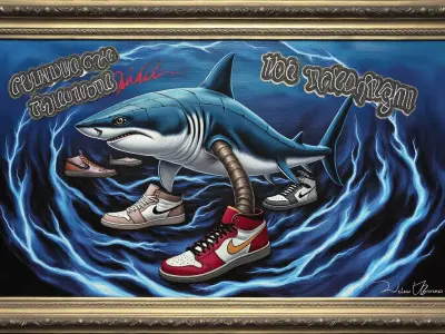 Shark in Sneakers 3D model