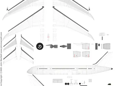 787 Airplane 3D model
