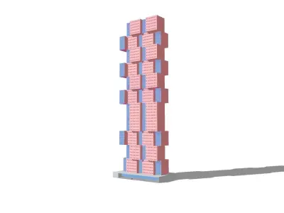 Commercial high-rise 05 3D model
