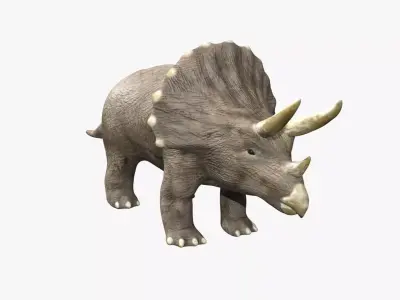 Triceratops Low-poly 3D model