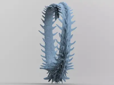 Alien Dragon Tail Curved  3D model
