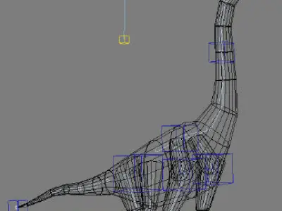 Brachiosaur Jurassic Park - 3d model a 3D model