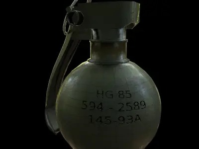 HG 85 Hand Grenade model Low-poly 3D model