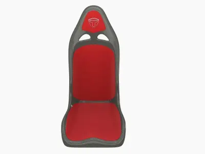 Tecnocraft T2 Carbon Seat With Pads Low-poly 3D model