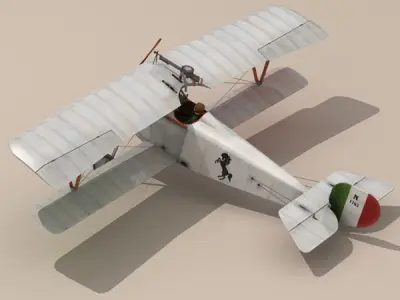 Nieuport 17 Baracca 3 3D model