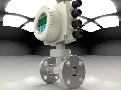 ABB Flowmeter WaterMaster 1 inch-DN25 Flanged 3D model