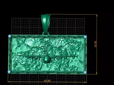 C 130 Hercules Aircraft Pendant 3D Printable Model 3D print model