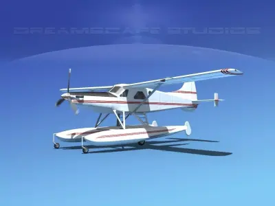 DeHavilland DHC-2 Turbo Beaver V03 3D model