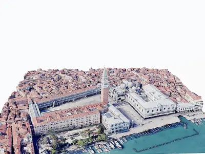 St Marks Square-Venice Low-poly 3D model