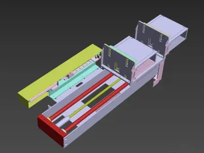 Cylinder drive mechanism 3D model