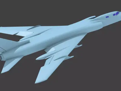 tu-128 3D print model