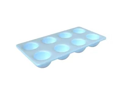 Egg Tray Storage v1 003 Low-poly 3D model