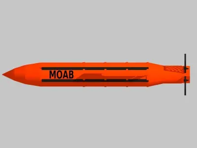 GBU-43 MOAB 3D model