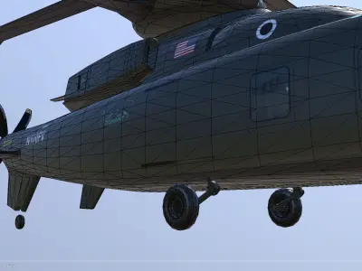 Sikorsky Boeing SB1 Defiant demonstrator Low-poly 3D model