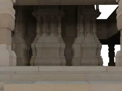 Ancient-Temple created using blender  3D model